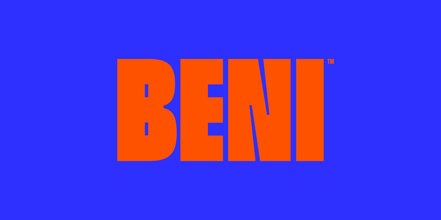 Beni Regular Font preview